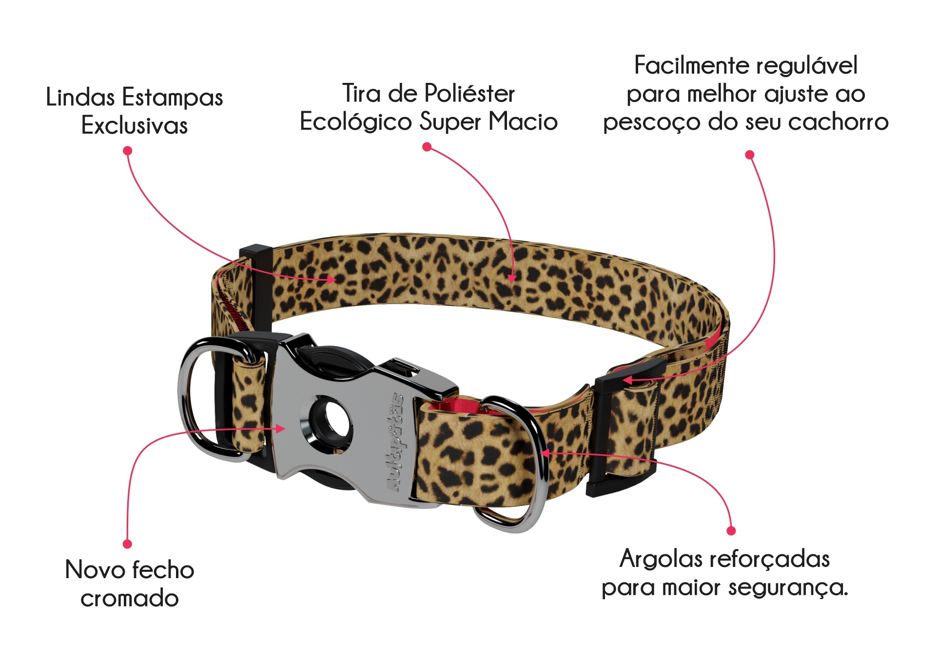 Multipatas Coleiras em Poliéster Ecológico com Estampas Incríveis e Personalizáveis Multipatas Coleiras em Poliéster Ecológico com Estampas Incríveis e Personalizáveis